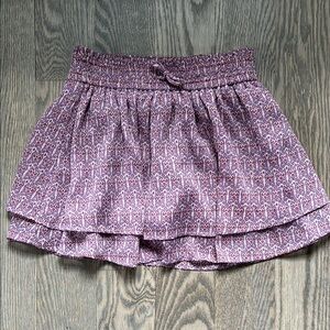 Zara Purple Patterned Skirt